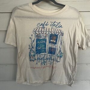 Rebellious One Cafe T-Shirt - M - Cream